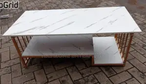Luxury MDF Coffee Table With Marble Effect