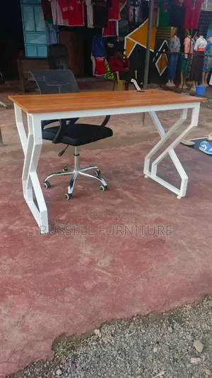 Metallic Study Table and Secretarial Chair