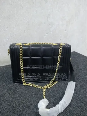 Black Sling Leather Bag