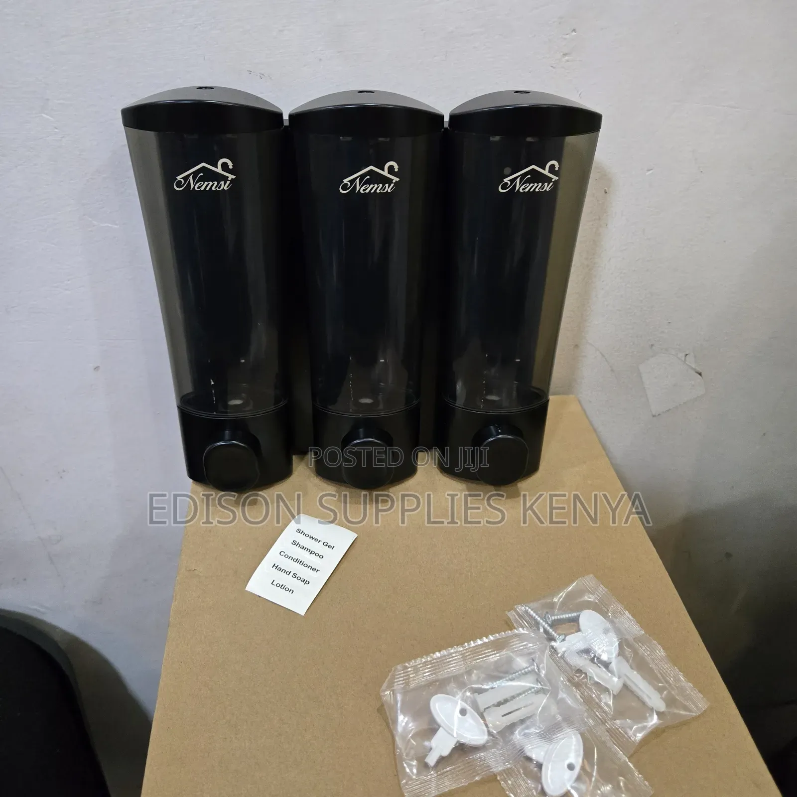 3 in 1 Soap Dispenser 300ml Each Soap Lotion Shampoo Bottles