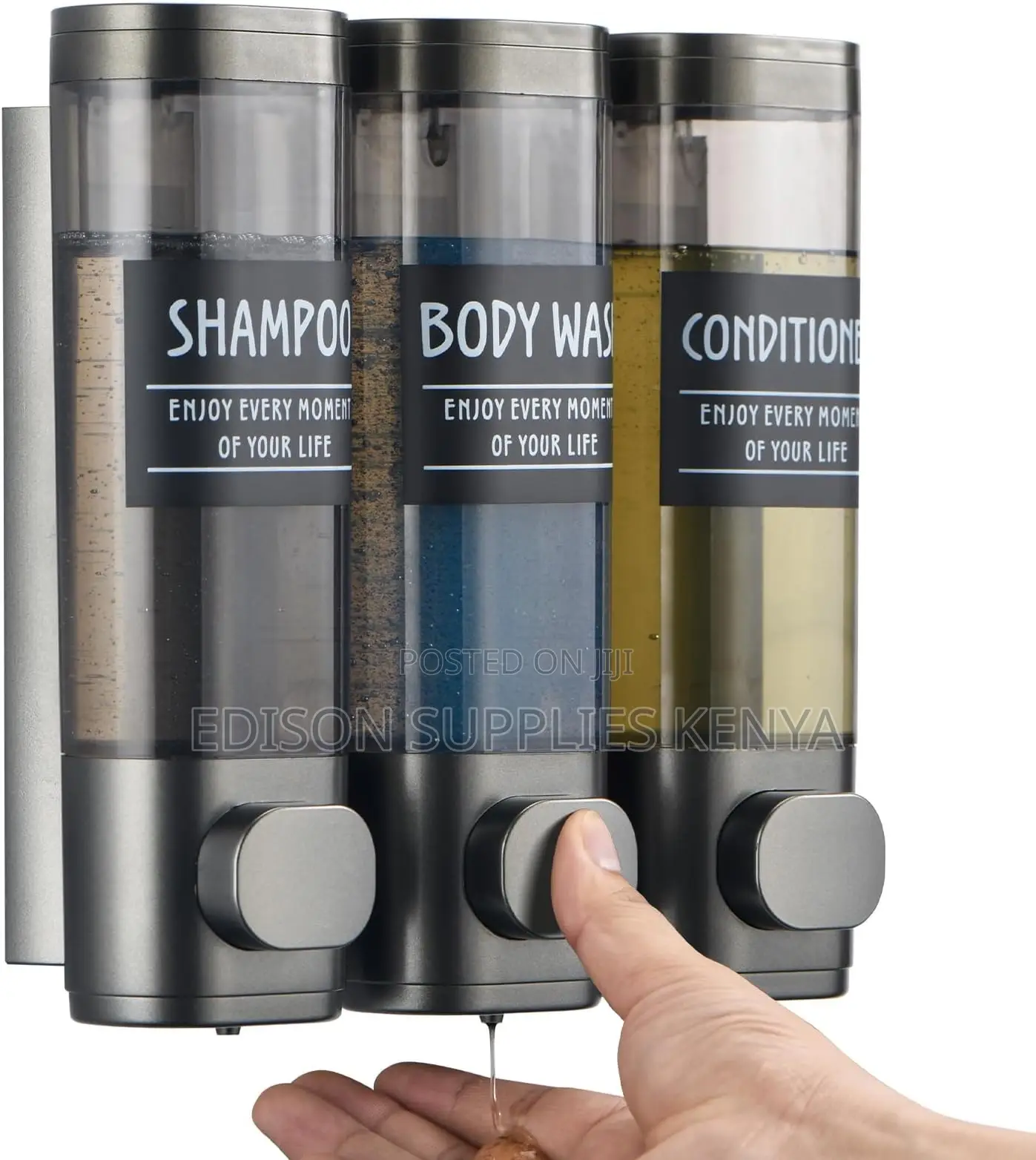 3 in 1 Soap Dispenser 300ml Each Soap Lotion Shampoo Bottles