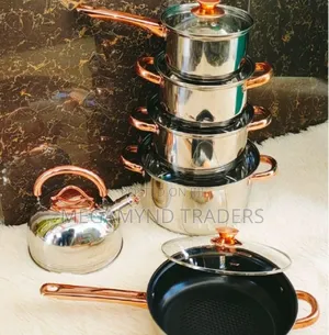 Stainless Steel Cookware Set/12pc Induction Sufuria