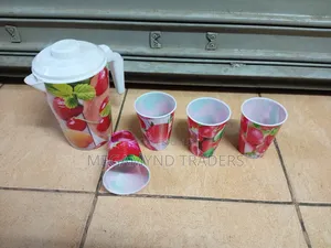 Plastic Jug and 4pc Plastic Tumblers