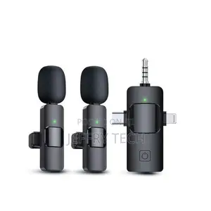 Double Wireless Lavalier Lapel Microphone Type-C Andr