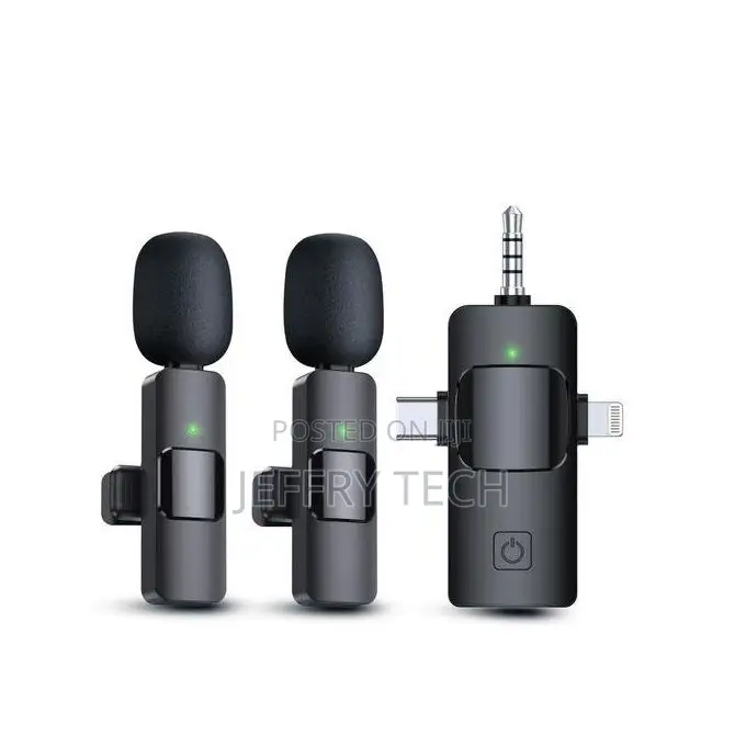 Double Wireless Lavalier Lapel Microphone Type-C Andr