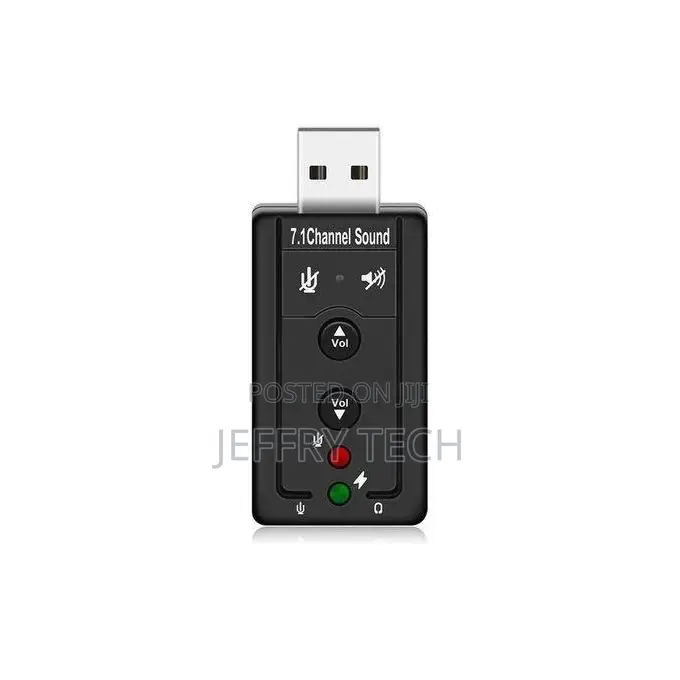 Usb 2.0 External Sound Card Audio Mini Adapter With Button
