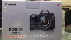 Canon Eos 5d Mark Iv DSLR Camera With 24-105mm