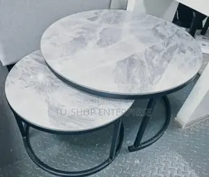 *Luxury Pure Marble Top Nesting Coffee Tables