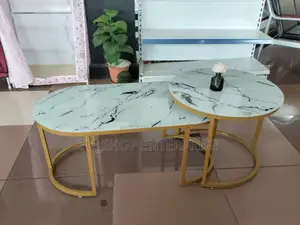 Table! Table White Marble Coffee (Glass Effect )