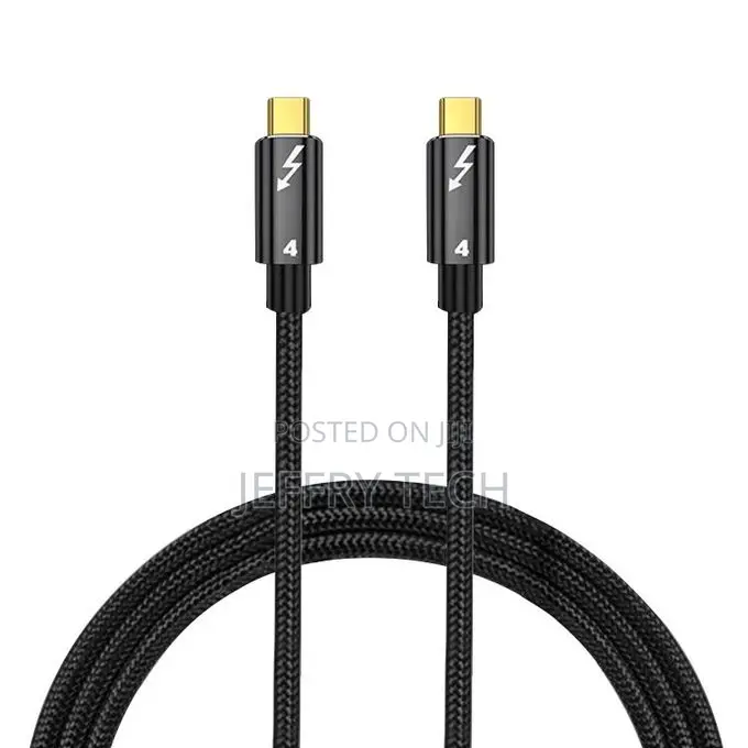 100w Type-C Compatible Thunderbolt 4 Cable, Length:1m