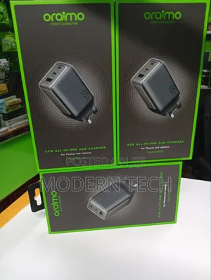 Oraimo Hypergan 65 65w Gan Wall Charger Kit With Cable