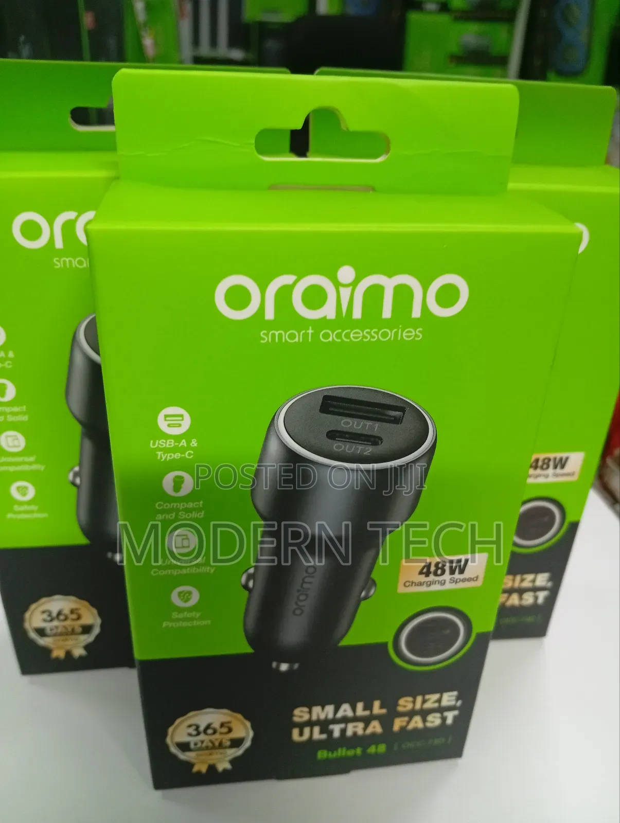 Oraimo Bullet 48 48w Car Charger