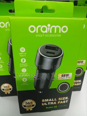 Oraimo Bullet 48w Car Charger
.