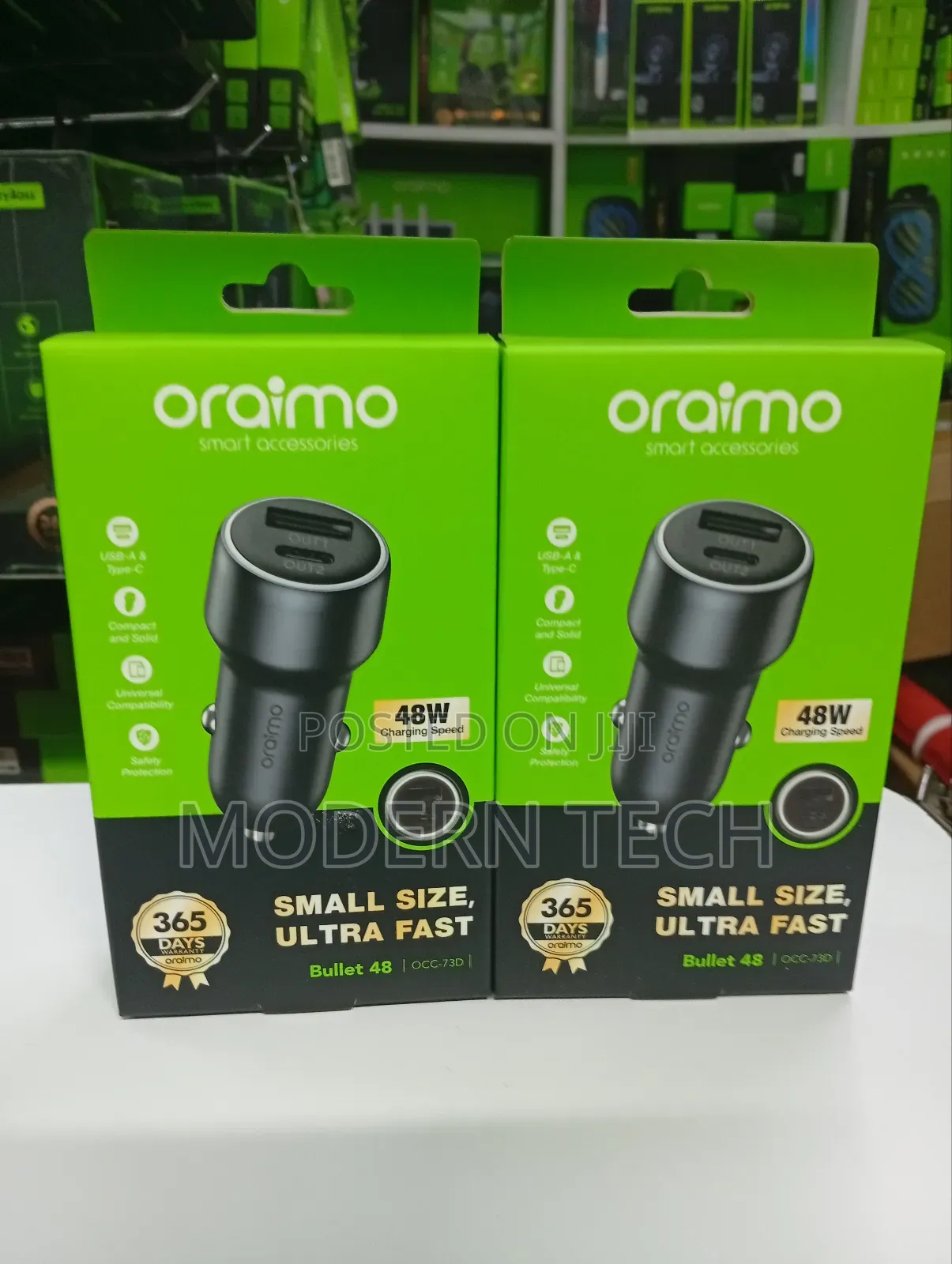 Oraimo Bullet 48 48w Car Charger
 