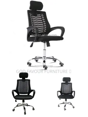Unique Swivel Black Ergonomic Headrest Office Chair Hj9m