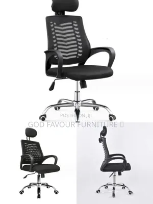 Modern Swivel Black Headrest Office Chair Hj7zs