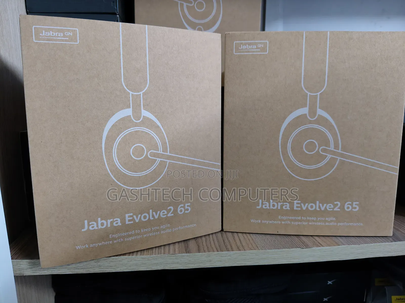 Jabra Evolve2 65 Stereo Headset With Link380a