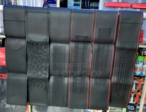 Black Pattern Diy Leather Steering Sewing Cover With Needle