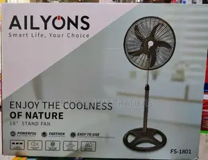Fs-1801 Ailyons Standing Fan, 18" Blades (3 Speed Setting)