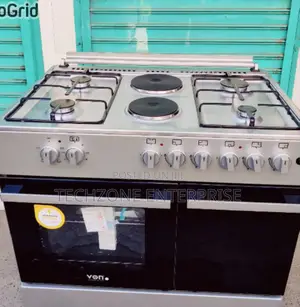 Von Cooker 4 Gas + 2 Electric Silver
 Gas Compartment