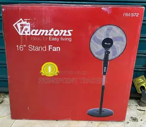 Ramtons Rm/572 - Black Econo Standing Fan - 3 Speed Setting