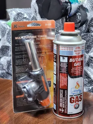 Portable Butane Gas Refill Canister + Butane Blame Torch