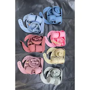 Baby Silicone Feeding Set - Pink,Grey