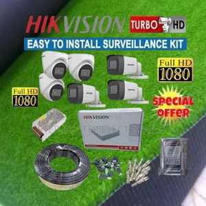 Smart Ir Hikvision 6 1080p Full Hd CCTV Cameras Full Package