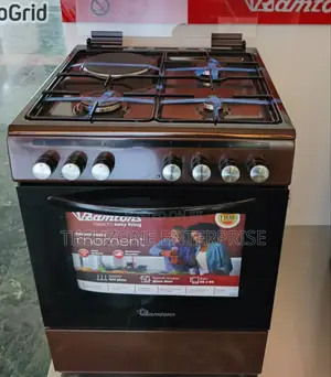 Ramtons Rc/605 60*60cm 3g+1e Standing Cooker - Brown