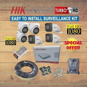 High Quality Hikvision 6 1080p Full Hd CCTV Cameras Full Kit