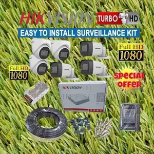 Low-Cost Hikvision 6 1080p Full Hd CCTV Cameras Full Kit