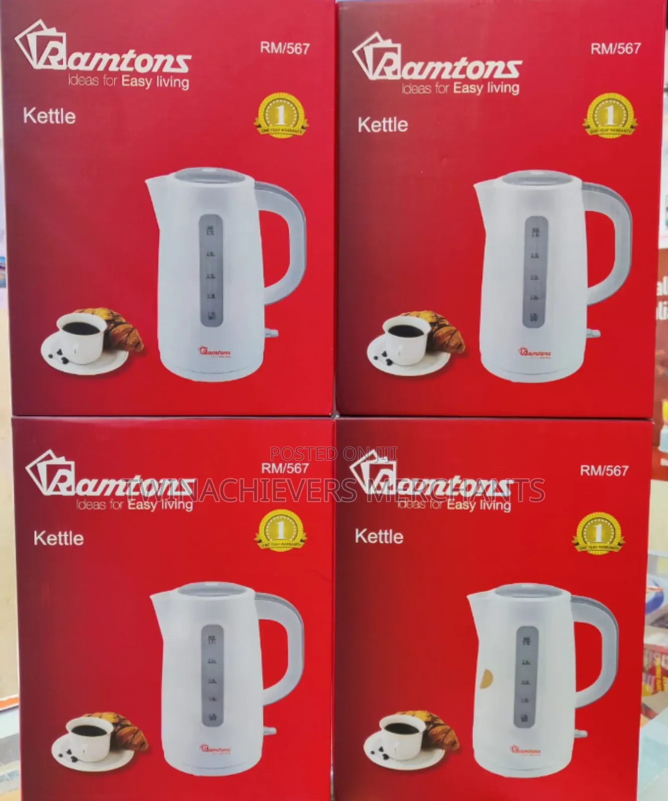 Original Ramtons Electric Kettle 3ltrs