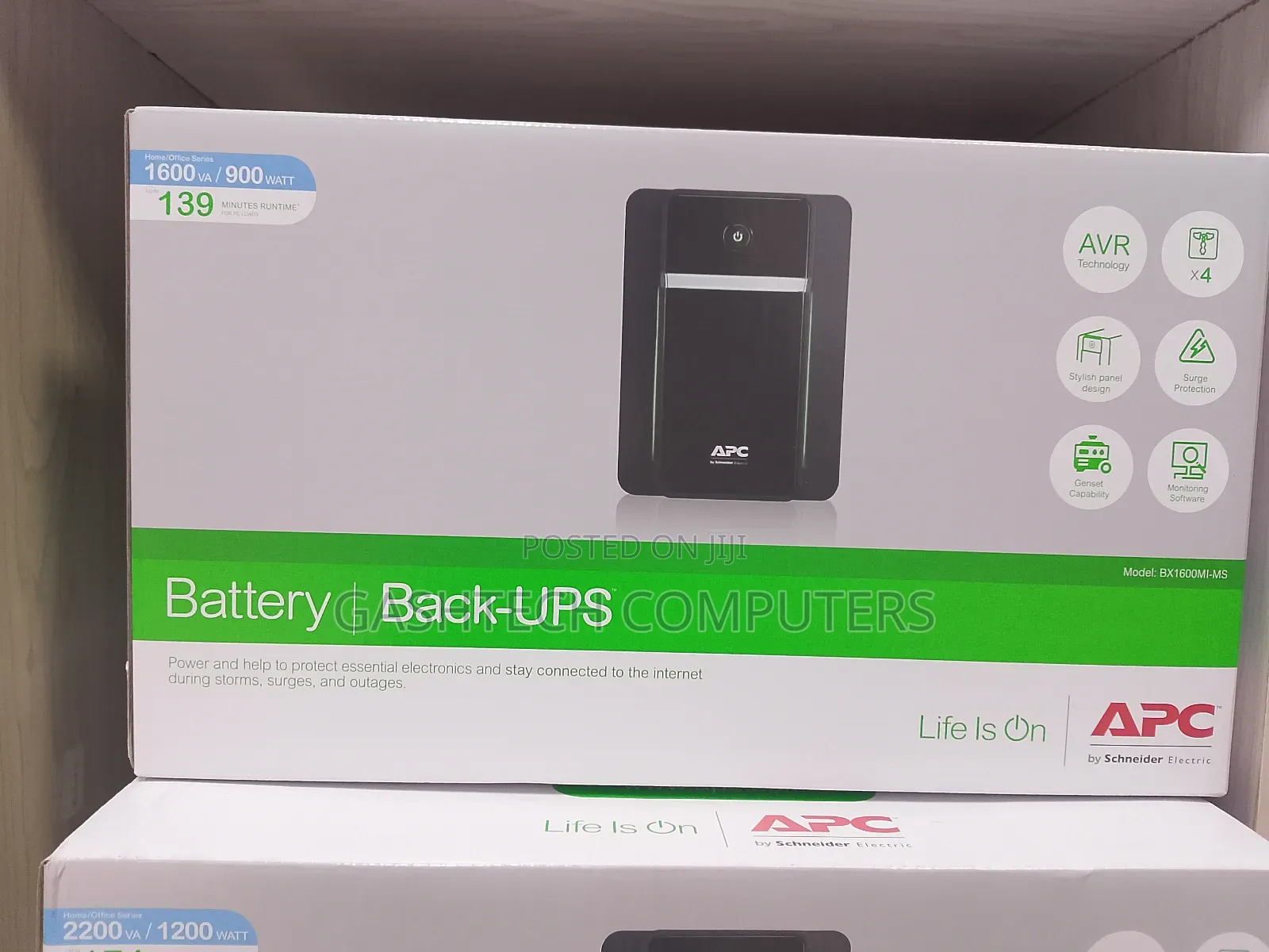 Brand New Apc Bx1600mi With Avr Technology Ups Battery