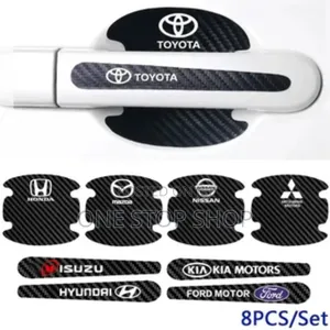 8pcs Door Bowl Handle Door Stickers for Honda,Subaru,Mazda