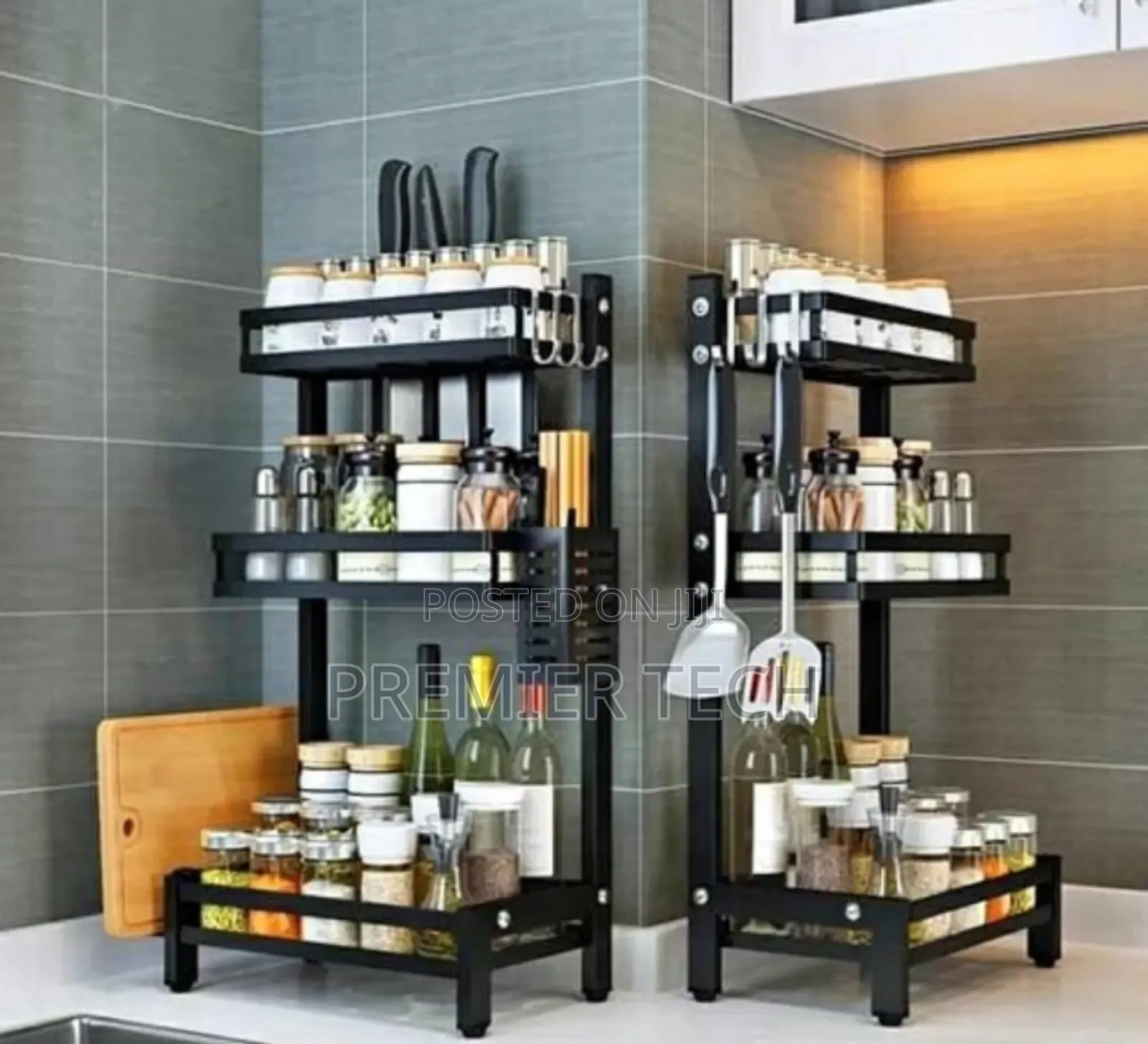3 Layers Full Set Spice Storage Rack