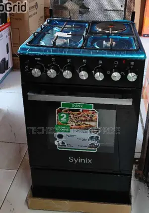 Syinix 50by 50cm Standing Cooker With Electric Oven