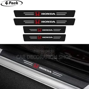 4x Honda Door Carbon Finish Antiscratch Film Stickers
