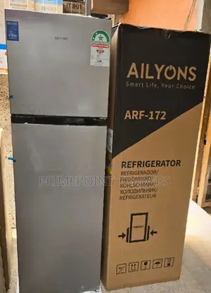 Arf-172 Ailyons Top Freezer 168ltrs Fridge (Silver Grey)