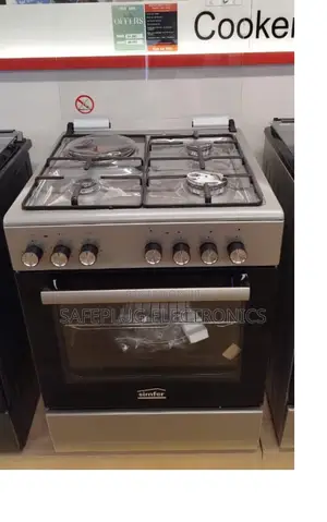 Simfer 60×60 3+1 Standing Cooker With Gas Sensor – Silve