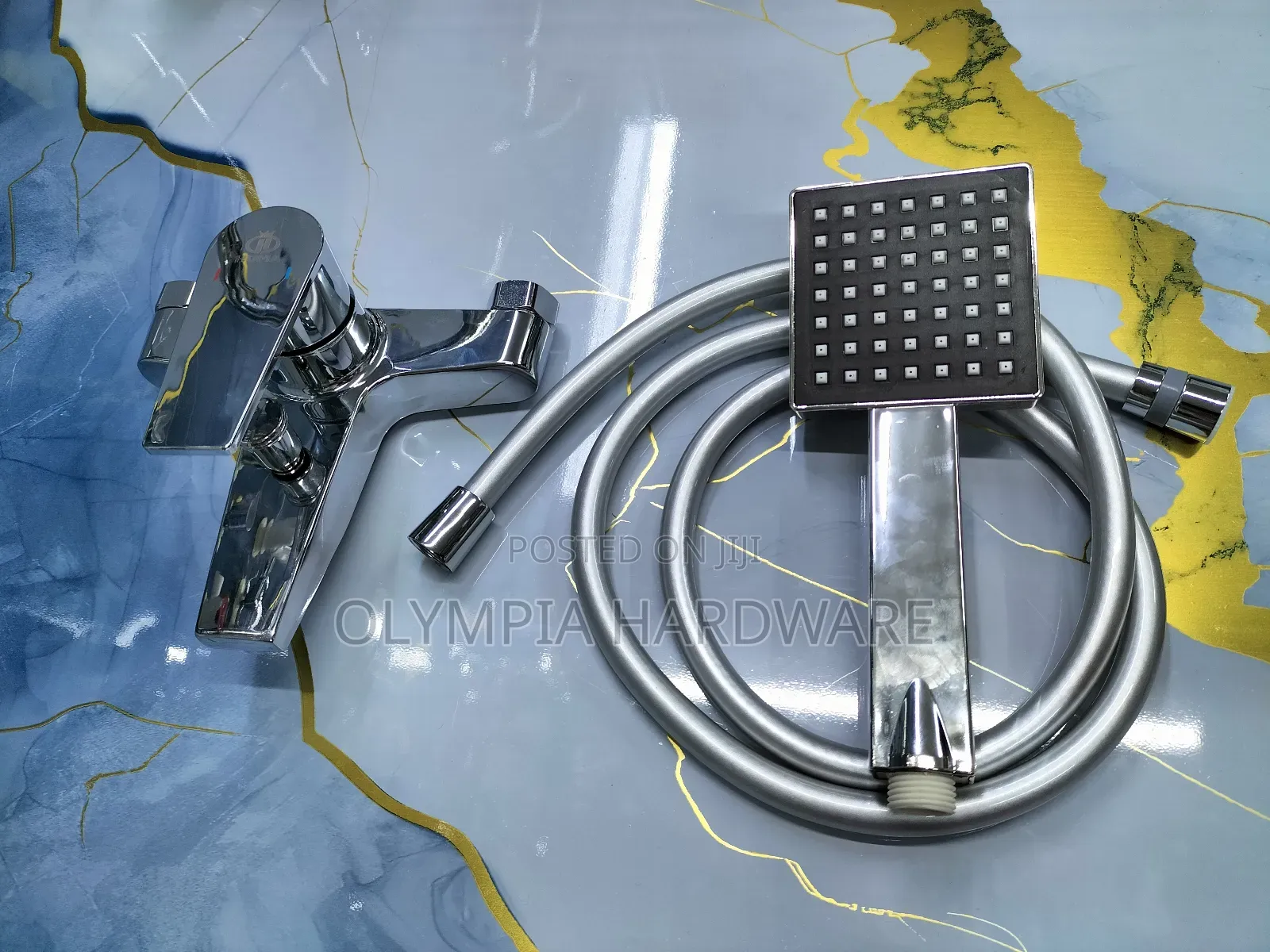 Bath Mixer + Telephone Shower
