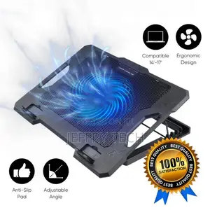 Capsys Laptop Cooler Height Adjustable With Fans 2 Usb 2.0