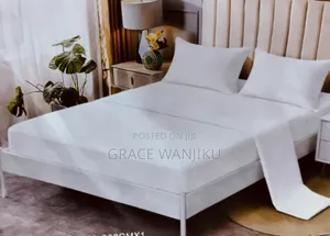 Pattern White Fitted Bedsheets