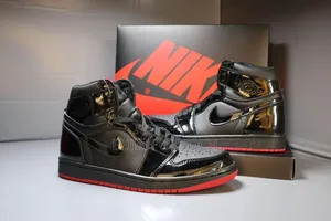 Black Red Bottom Air Jordan 1 High Retro