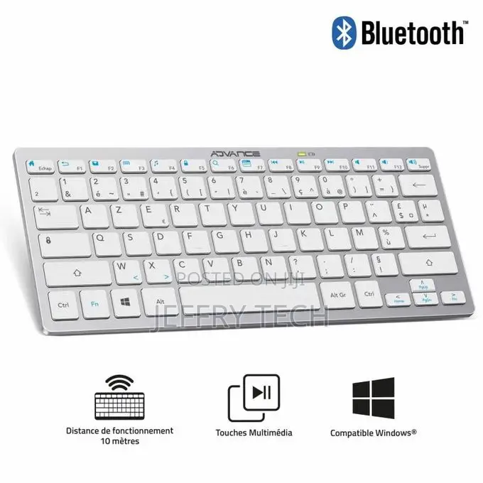 Mini Wireless Silent Keyboard Smartkeys for Windows, Macos