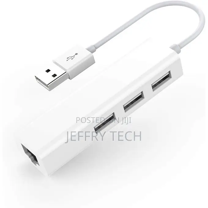 Usb Type-C to Rj45 Adapter 3-Port Usb Hub Compatible With