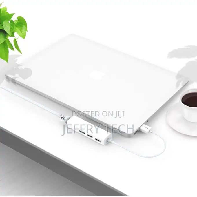 Usb Type-C to Rj45 Adapter 3-Port Usb Hub Compatible With