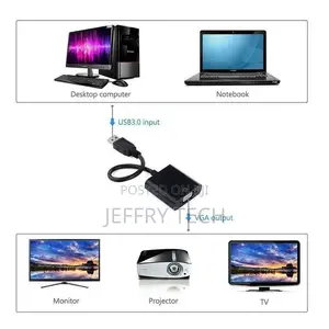 Usb 3.0 Male to Vga Female Multi-Display Video Adapter