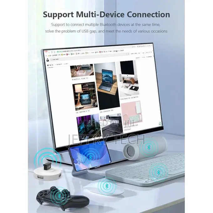 Usb Bluetooth Adapter for Laptop Desktop Pc V5.1