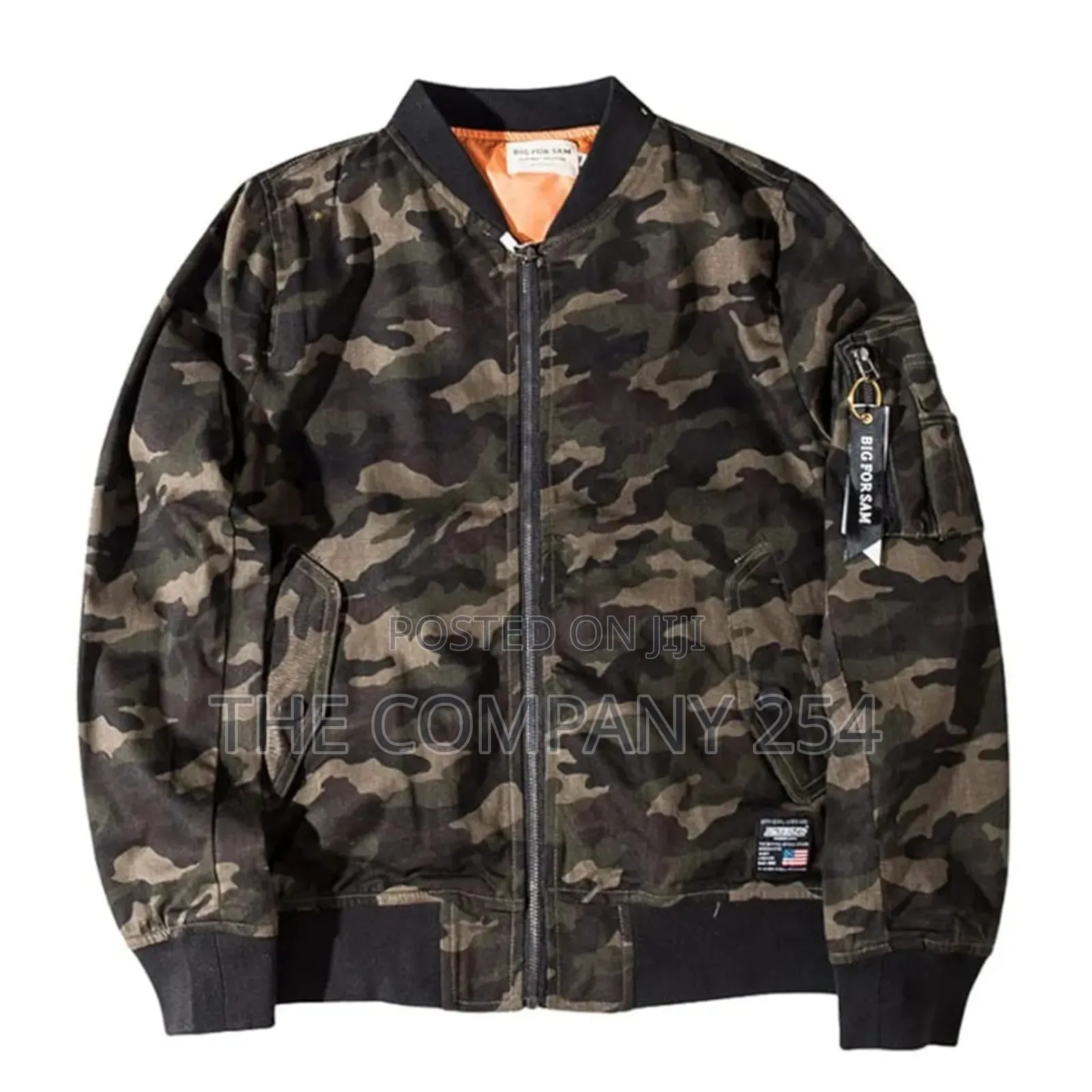 Quality All Weather Camouflage Zipper Puffed Bomba Jacket