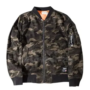 Quality All Weather Camouflage Zipper Puffed Bomba Jacket